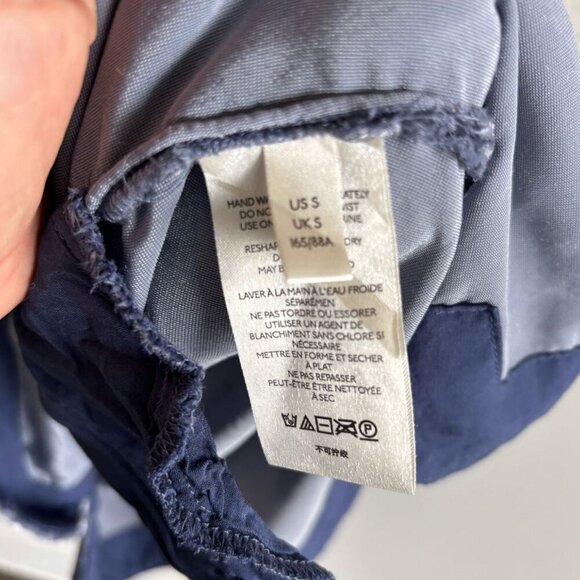 Anthropologie Womens 3/4 Sleeve Velvet Oversize Dress Gray Blue Size Small - Picture 7 of 11